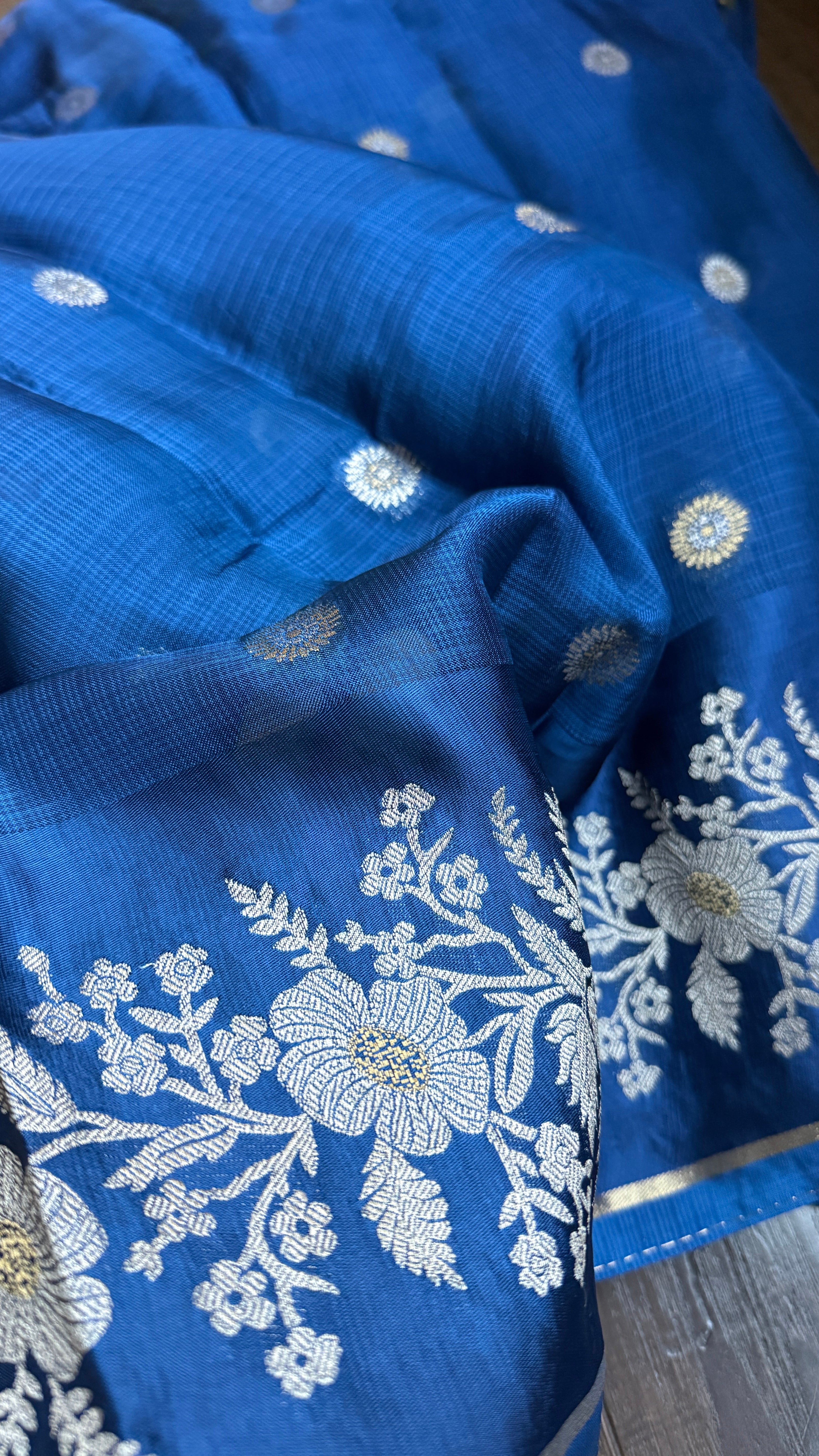 Kota Silk Banarasi - Blue