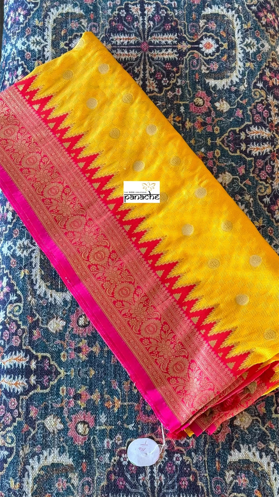 Soft Silk Patola Banarasi - Yellow Pink Red