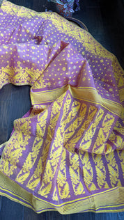 Dhakai Jamdani  - Light Pink Woven