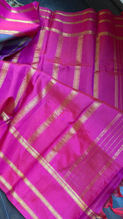 Pure Silk Kanjivaram - Purple Dual Tone