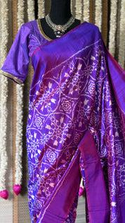 Pure Silk Ikat - Purple Pochampally