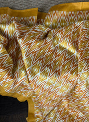 Bishnupur Silk Printed - Yellow Ikat