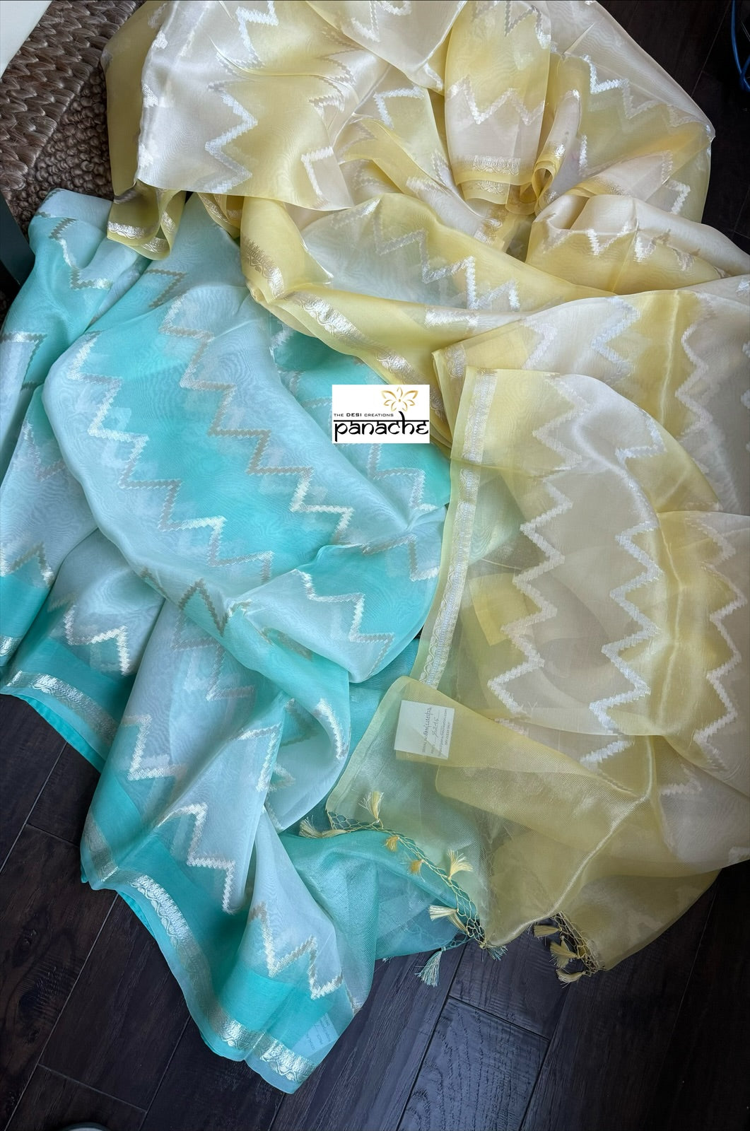 Organza Silk Banarsi - Yellow