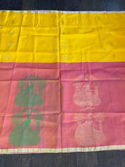 Silk Kanjivaram - Yellow Peach