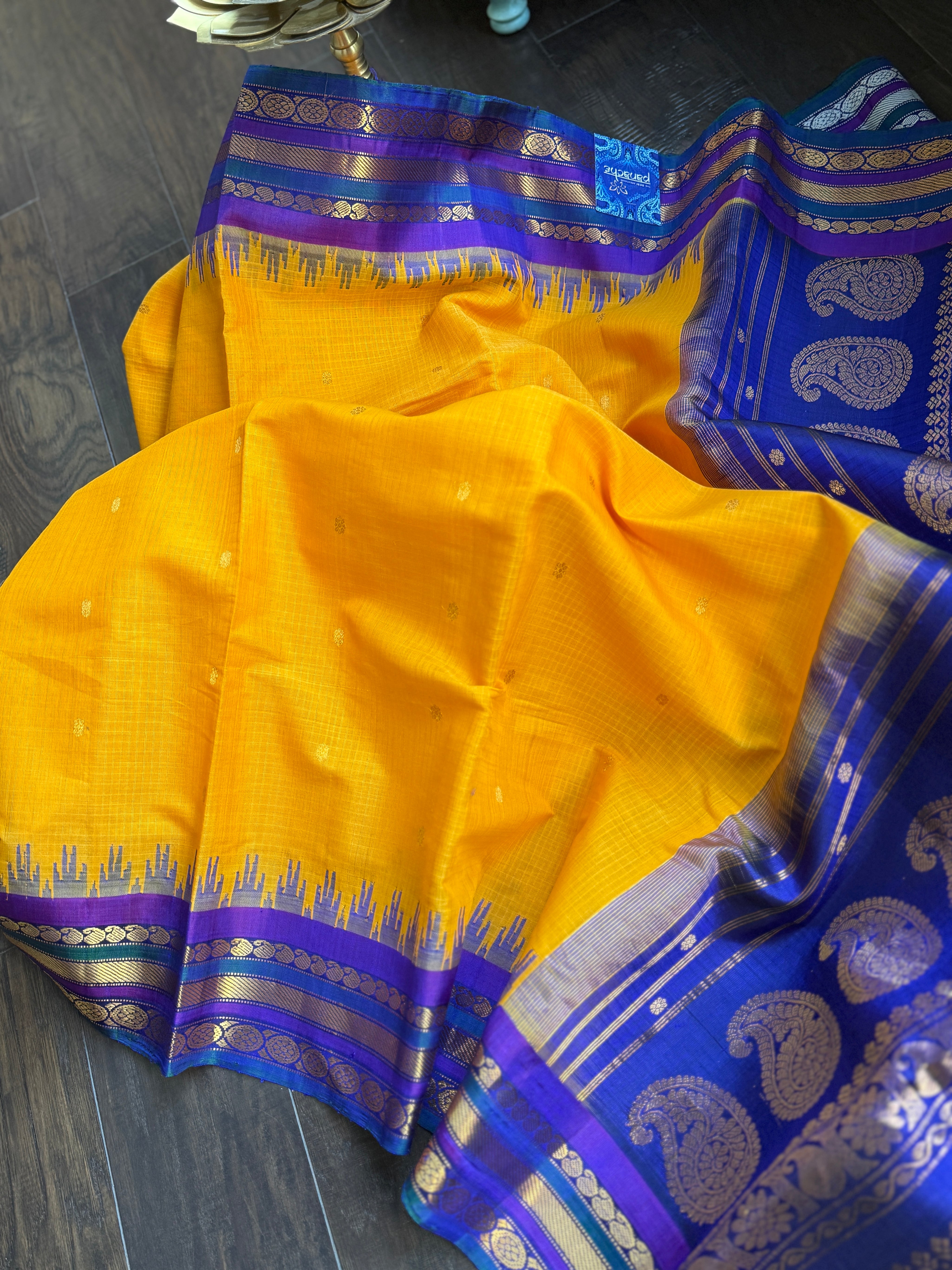Pure SICO Kuttu Gadwal - Sunrise Orange Purple