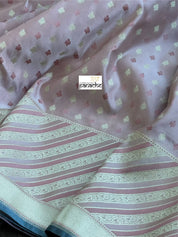 Soft Silk Banarasi - Light Thulian Pink