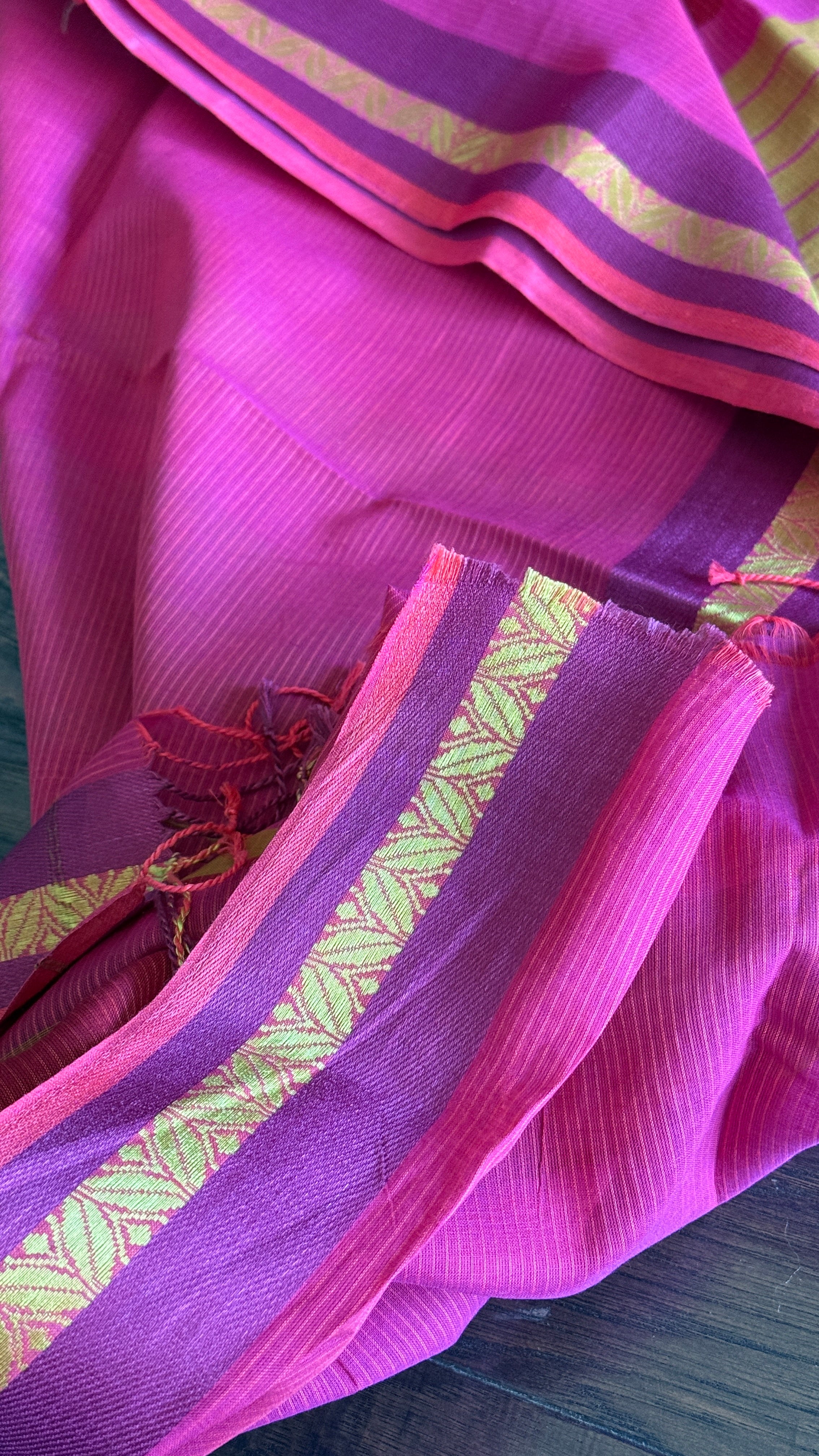 Pure Khadi Cotton Handloom - Pink