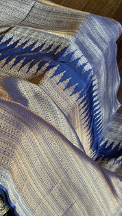 Designer Soft Silk Brocade Banarasi - Navy Blue Gold Zari