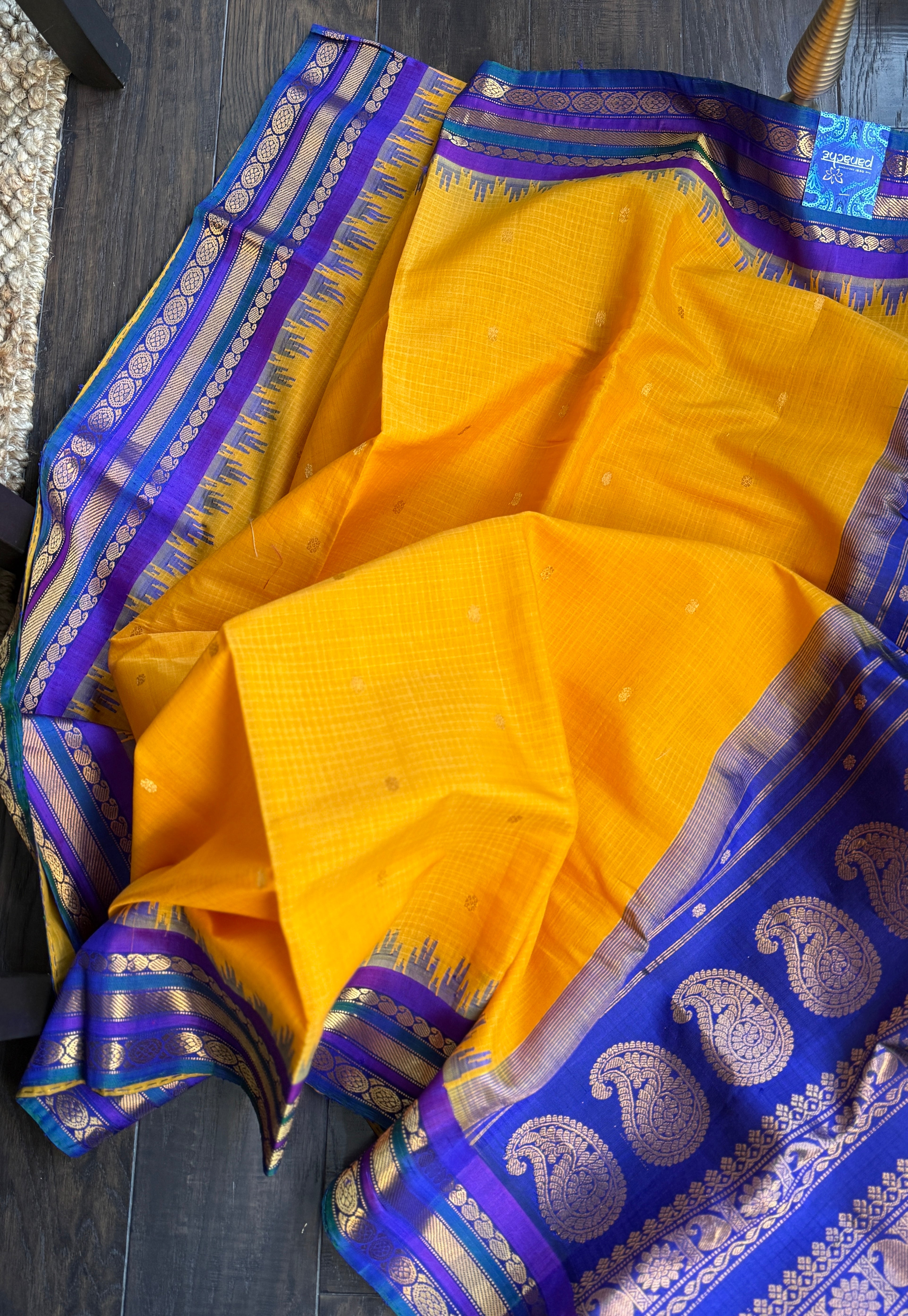 Pure SICO Kuttu Gadwal - Sunrise Orange Purple