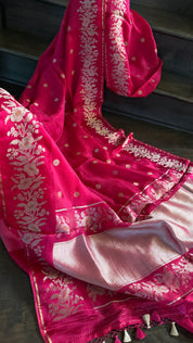 Kota Silk Banarasi - Magenta Pink