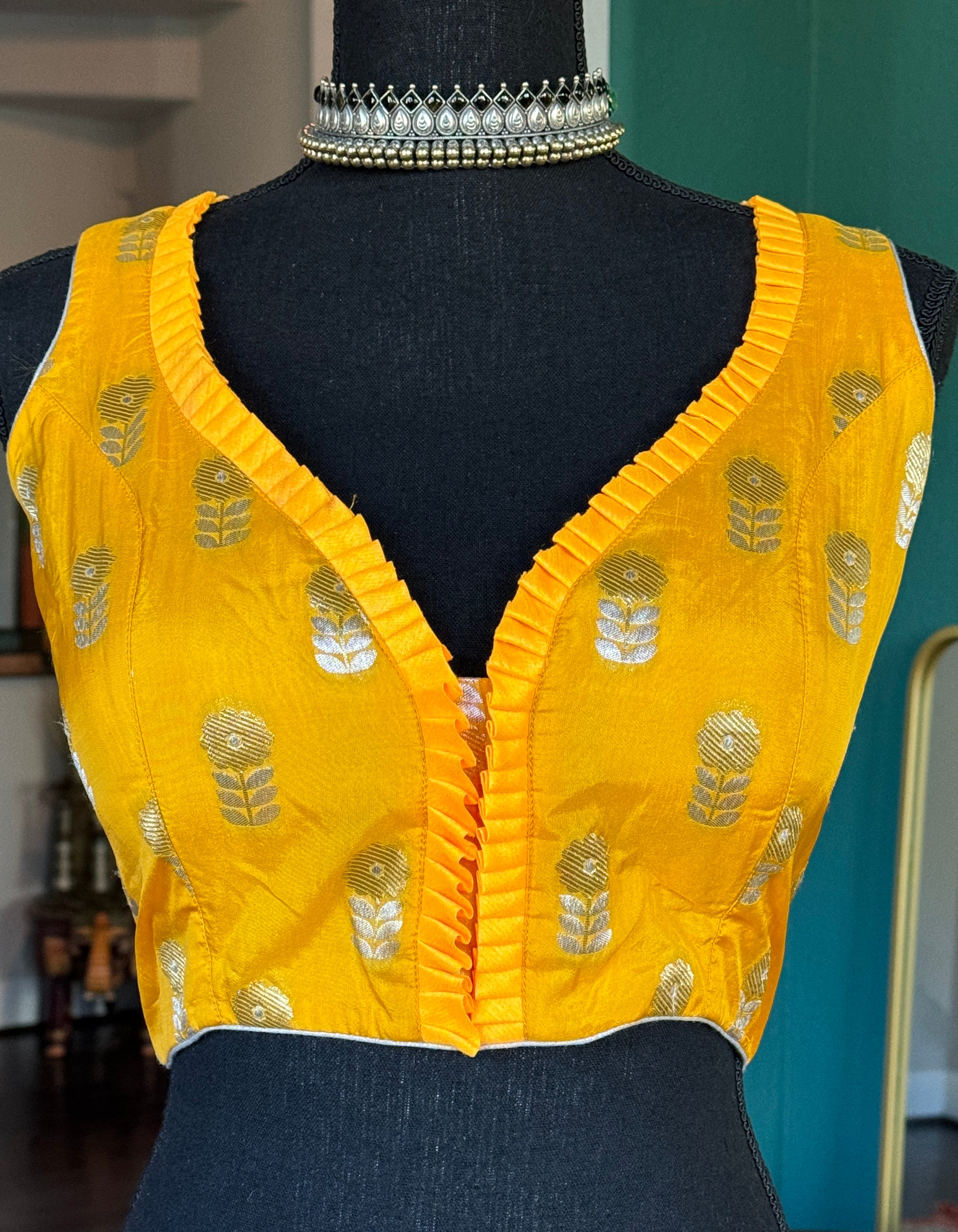 Designer Blouse - Yellow