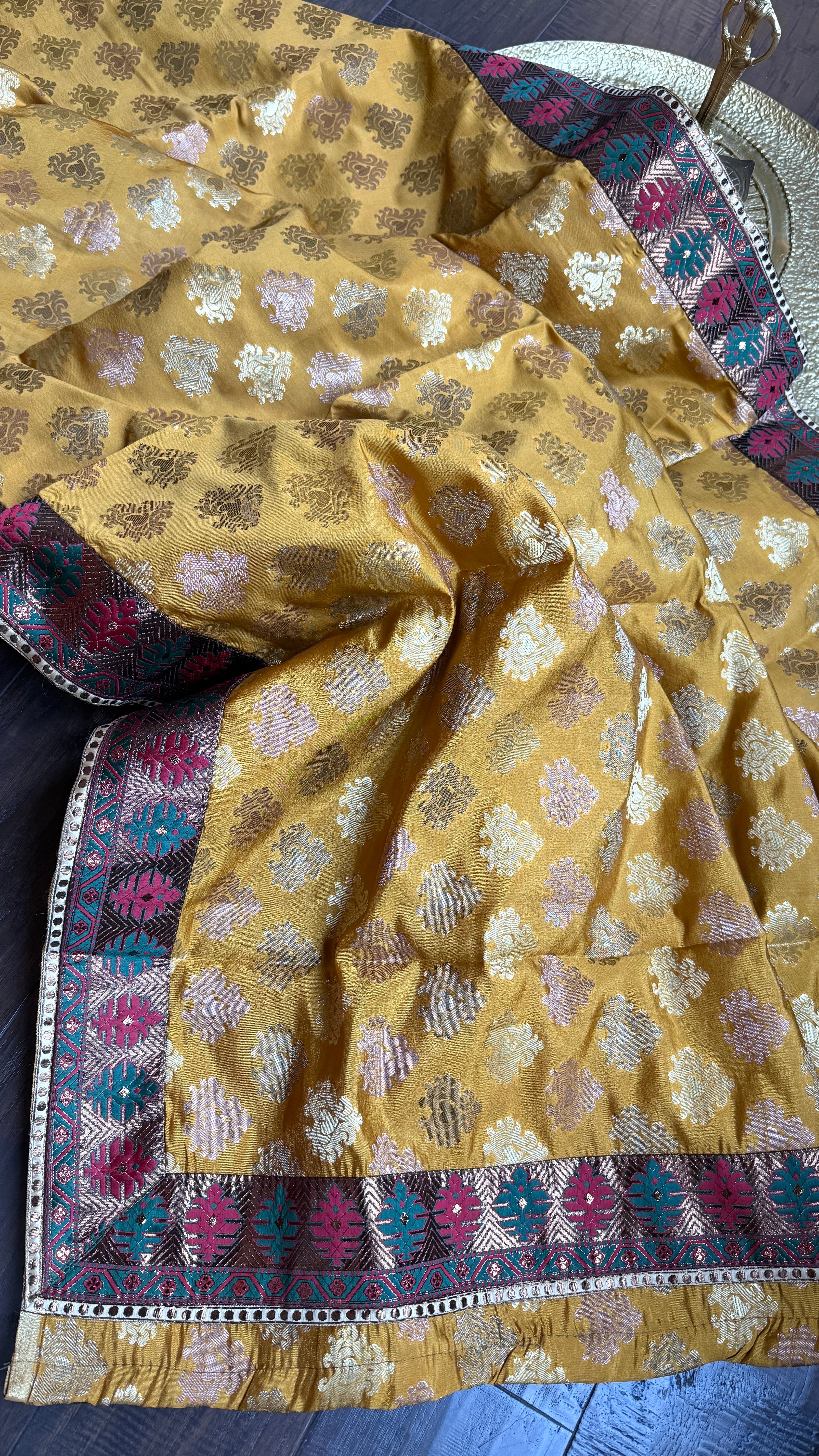 Designer Soft Silk - Golden Ochre Yellow