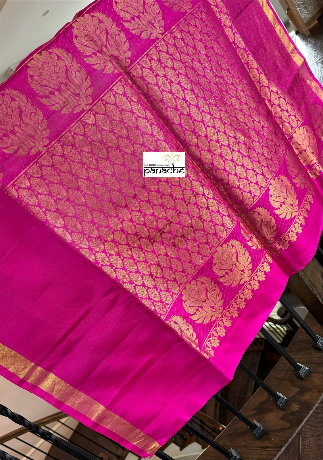 Silk Kanjivaram - Butter Yellow Magenta