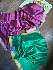 Mango Silk Banarasi -  Sea Green