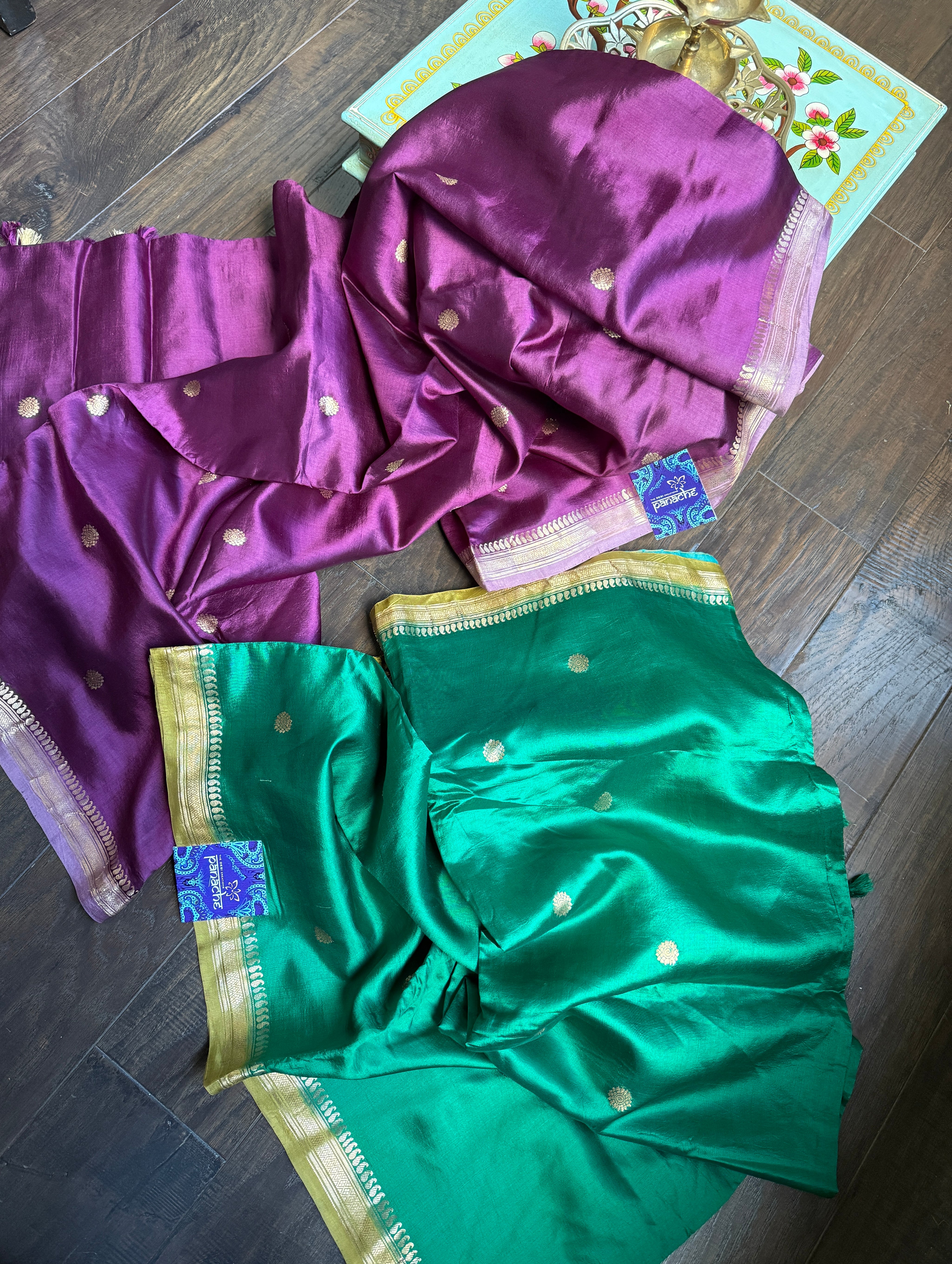 Mango Silk Banarasi -  Sea Green