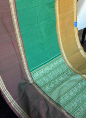 Kanchi Cotton Handloom - Green Mubbagam