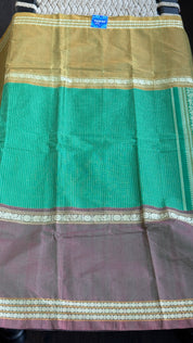 Kanchi Cotton Handloom - Green Mubbagam