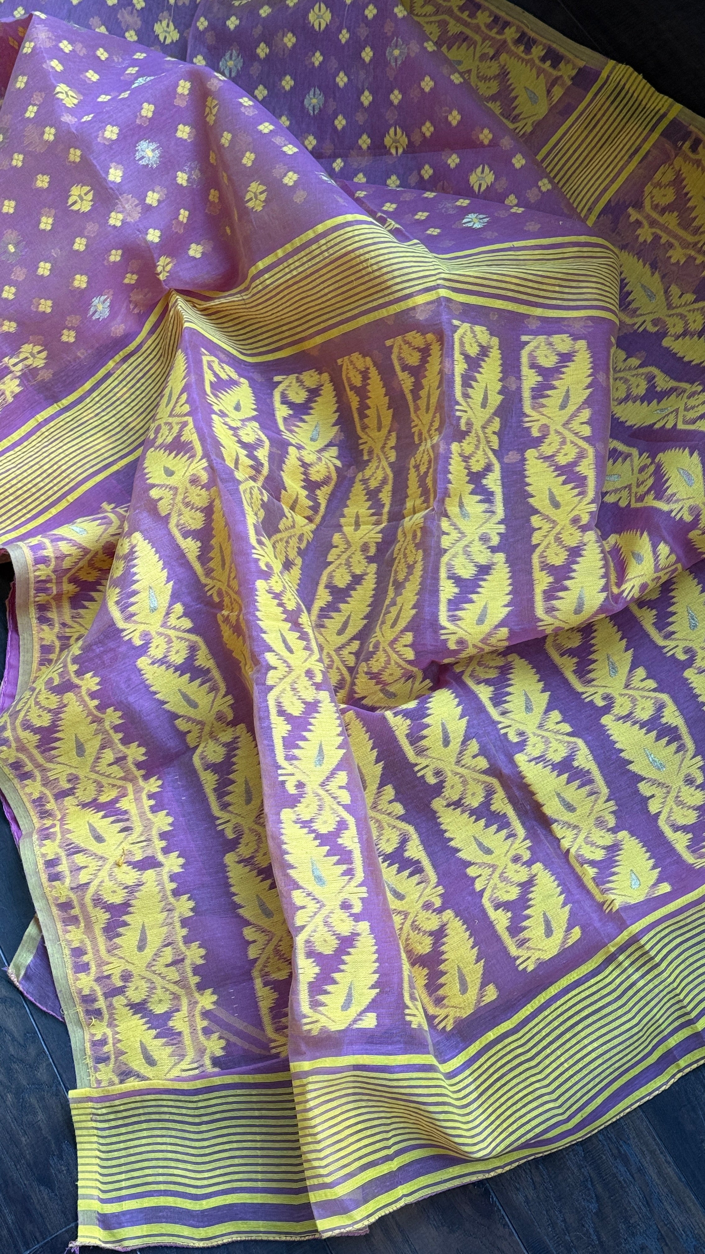 Dhakai Jamdani  - Light Pink Woven