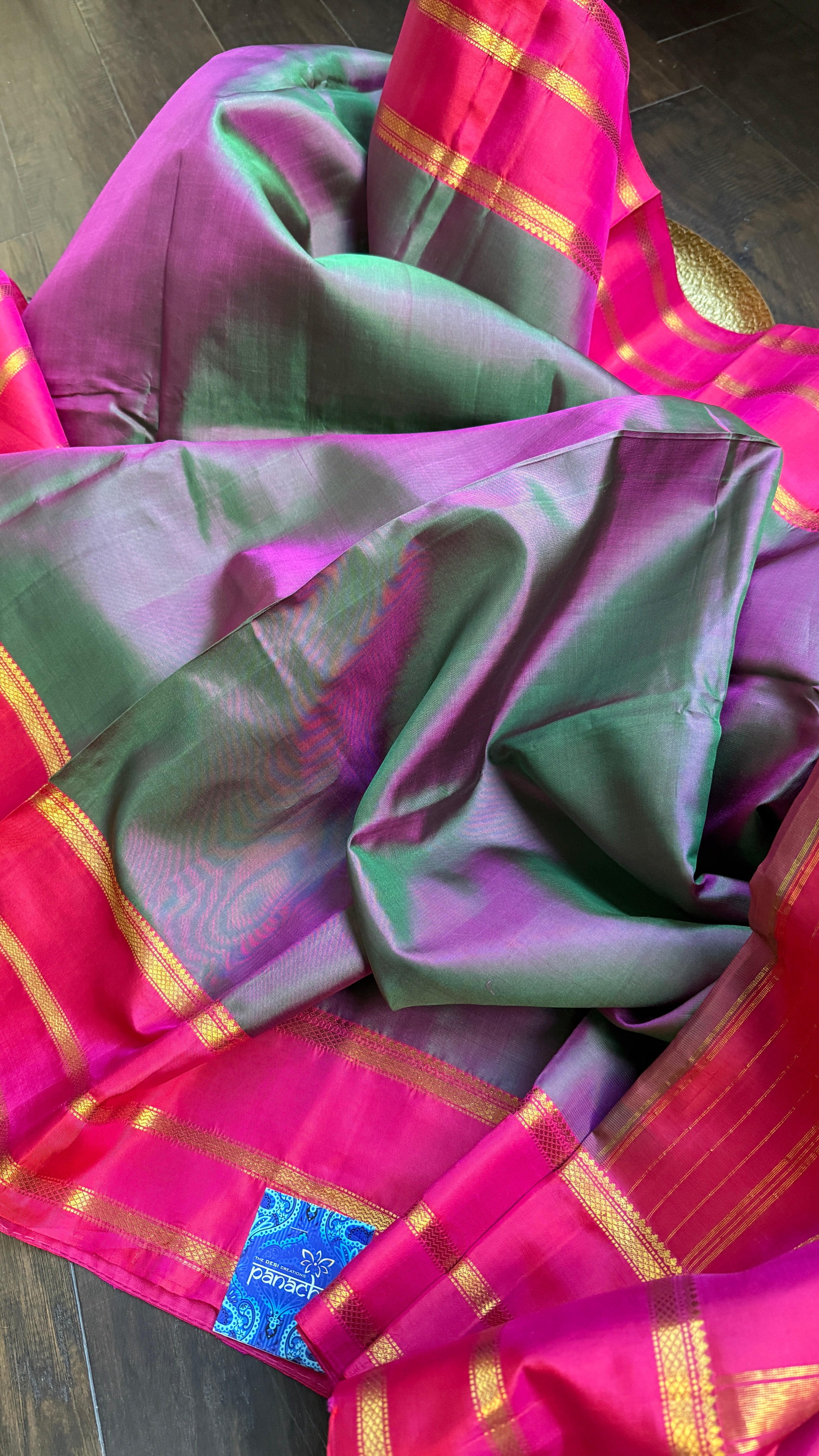 Pure Silk Kanjivaram - Purple Dual Tone
