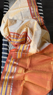 Gadwal SICO - Light Peach Yellow