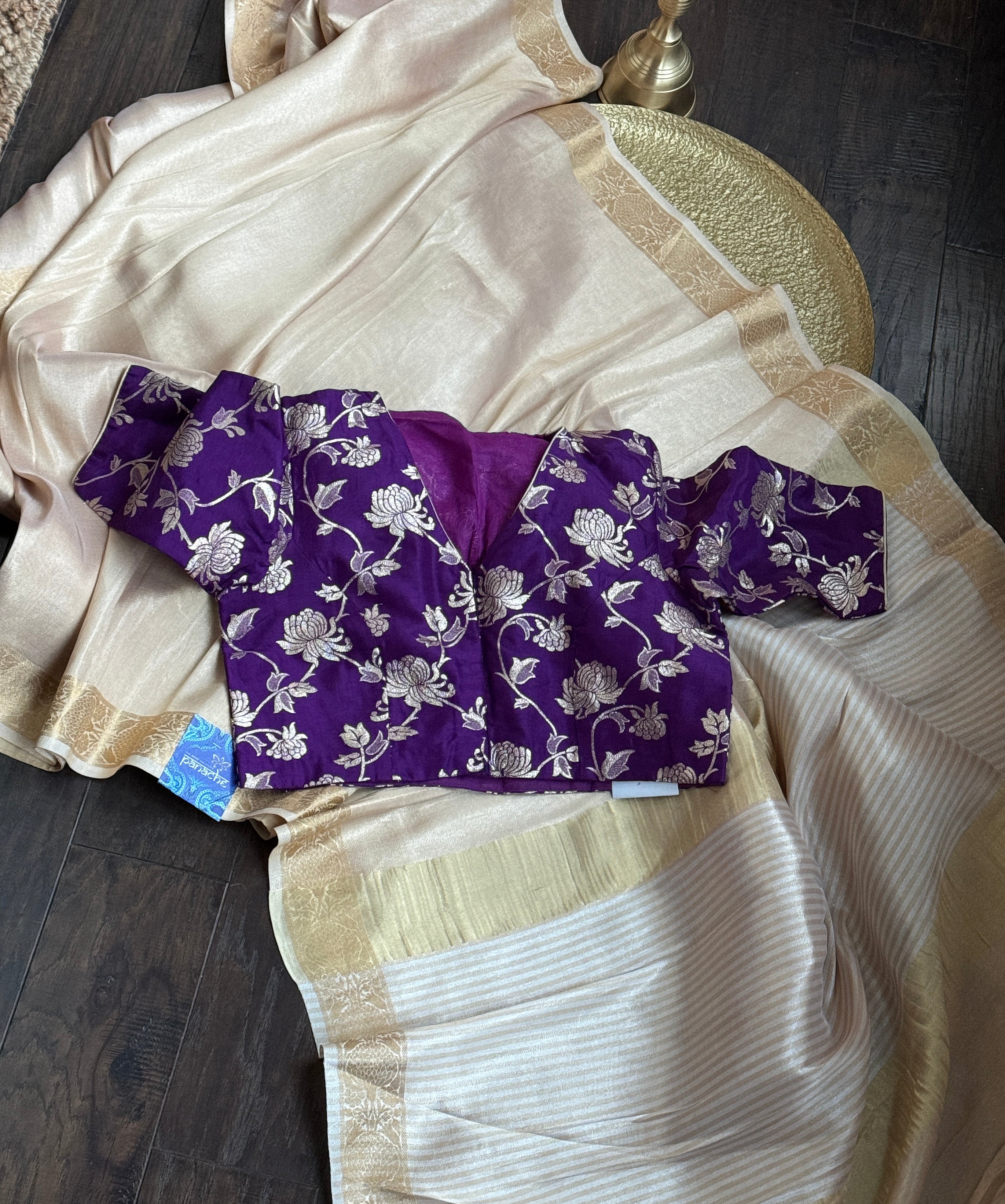 Designer Blouse - Purple Woven