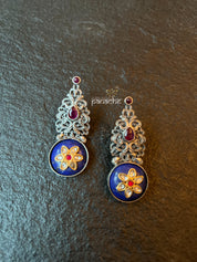 Earring 925 Silver- Lapis Stud