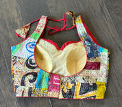 Designer Blouse - Multi Color Kantha 3