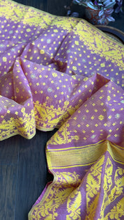 Dhakai Jamdani  - Light Pink Woven