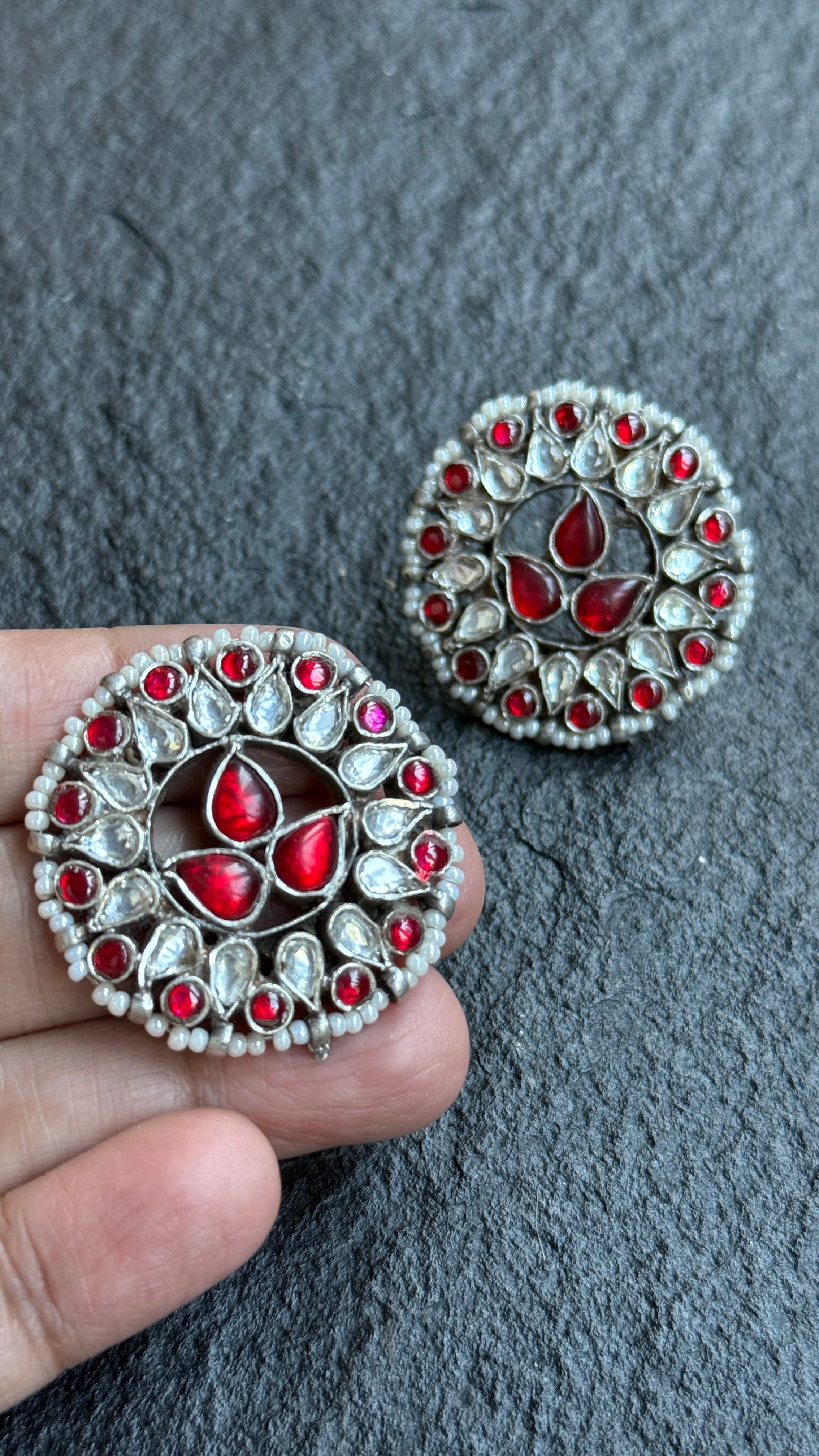 Earring 925 Silver- Lapis Stud