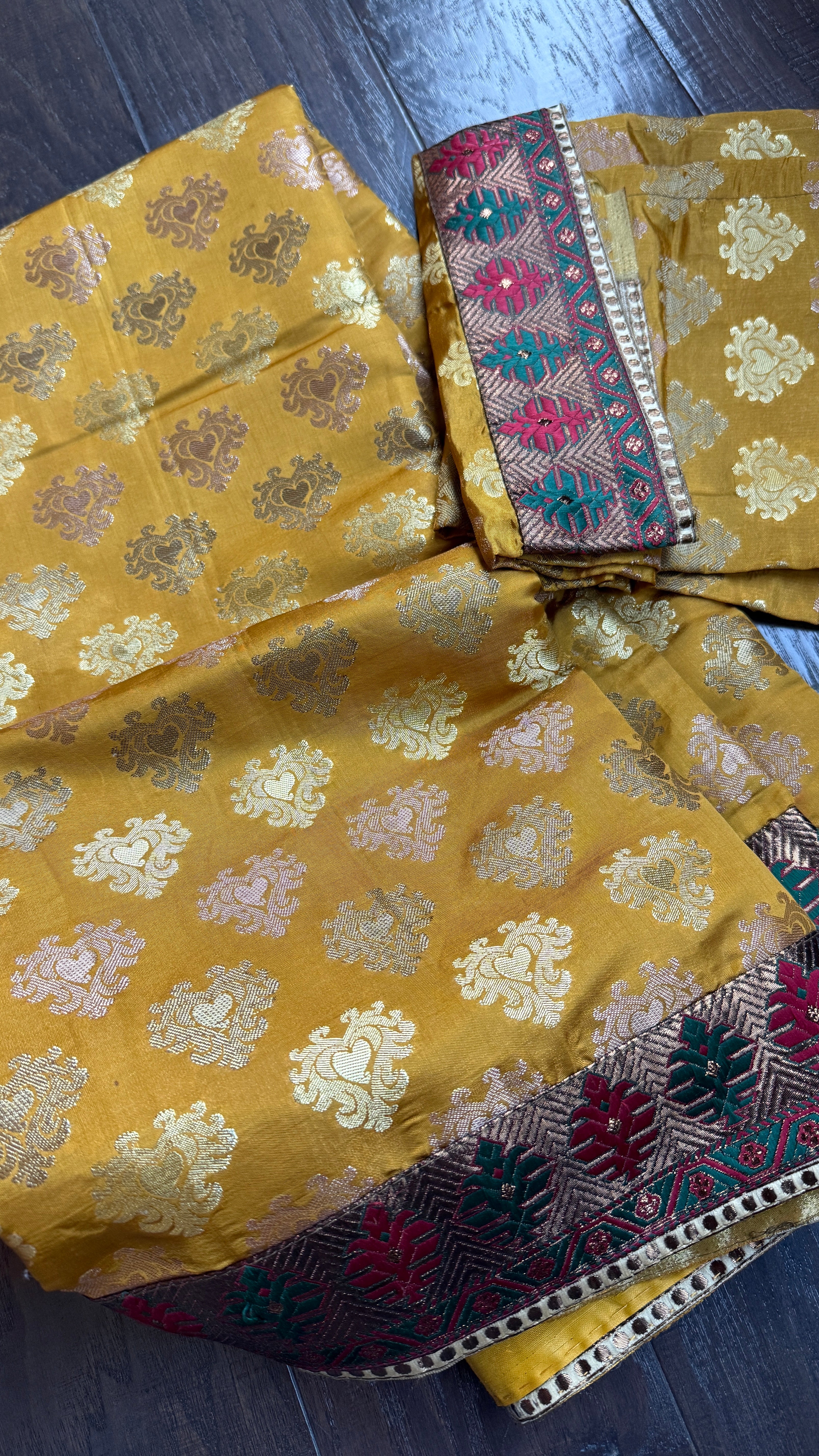 Designer Soft Silk - Golden Ochre Yellow