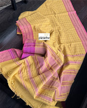 Cotton Handloom - Ochre Yellow