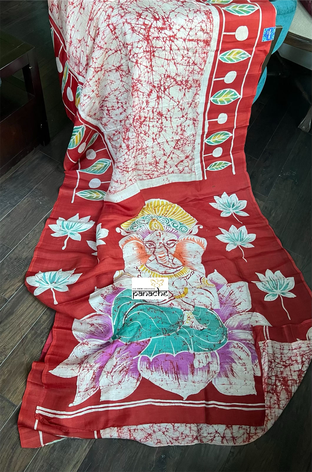 Pure Silk -  Hand Batik Ganesha