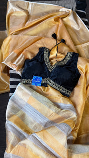 Tissue Silk - Golden Yellow Gicha Palla