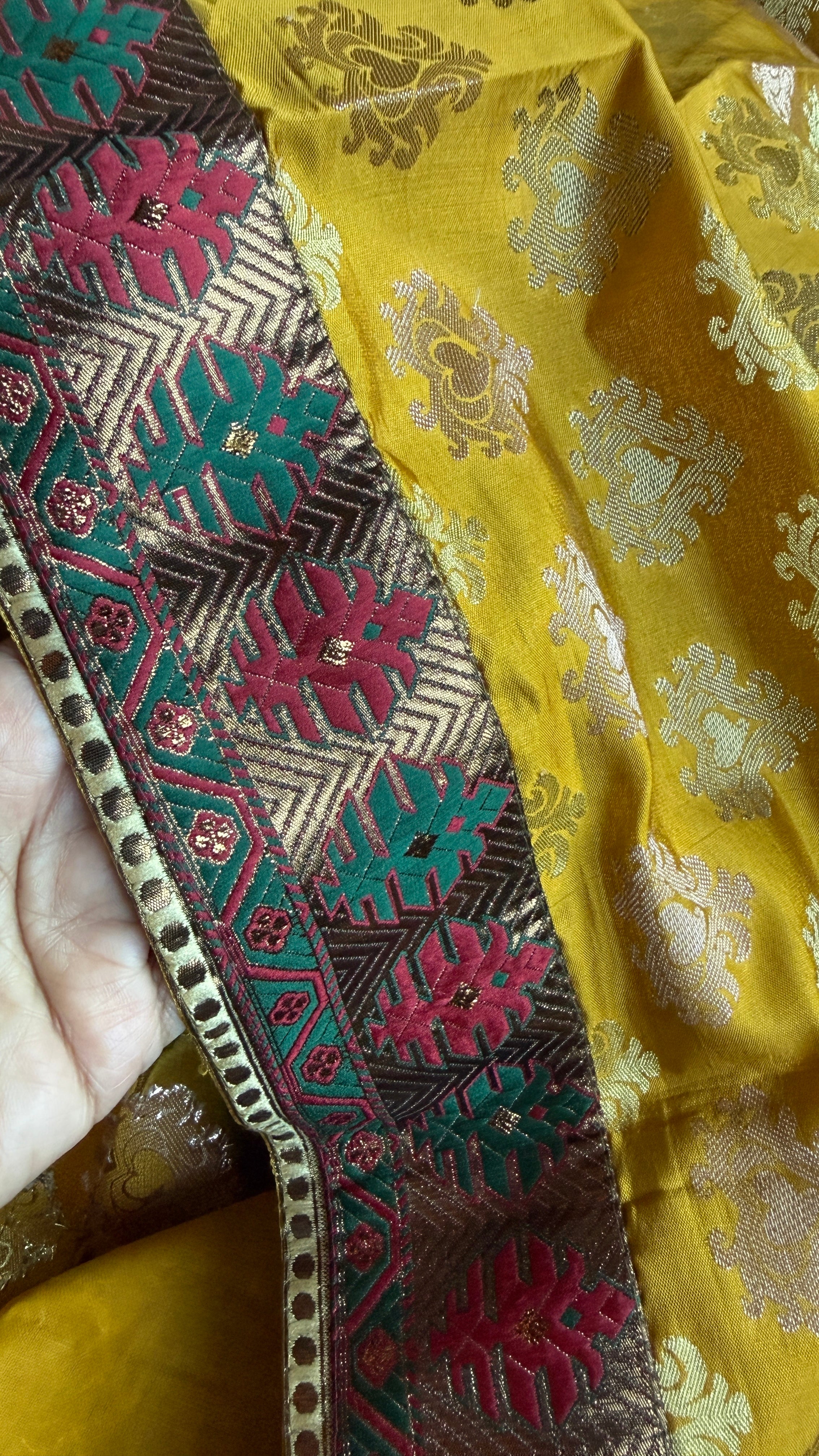 Designer Soft Silk - Golden Ochre Yellow