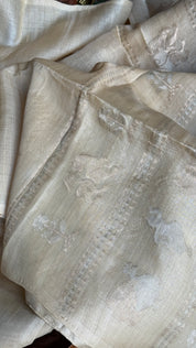 Pure Tussar Silk - Beige Handwoven