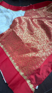 Soft Silk Garad - Off-White Red 2