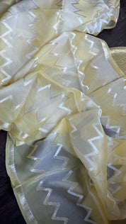 Organza Silk Banarsi - Yellow