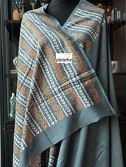 Printed Muga Silk - Grey