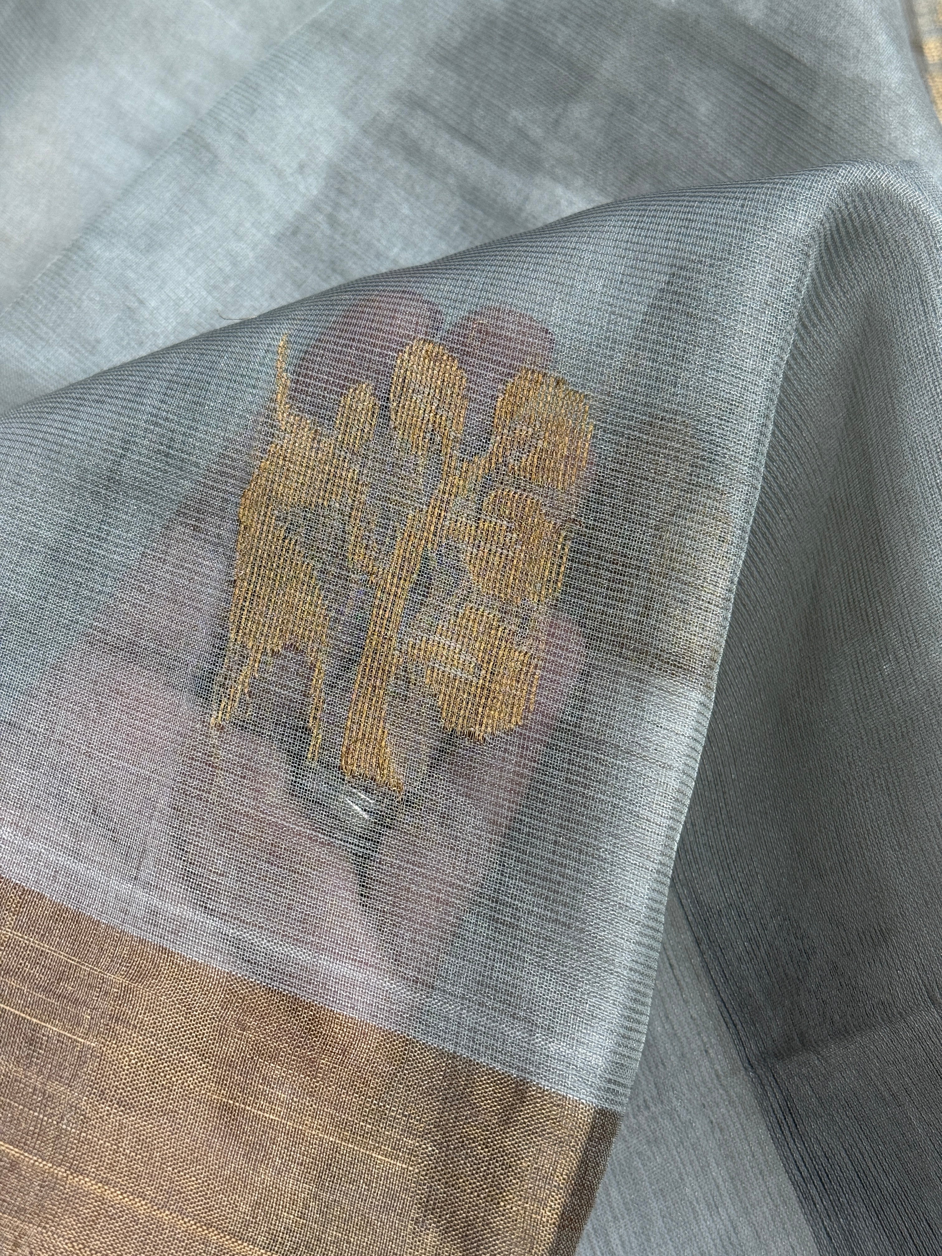 Pure Tissue Silk - Silver Golden