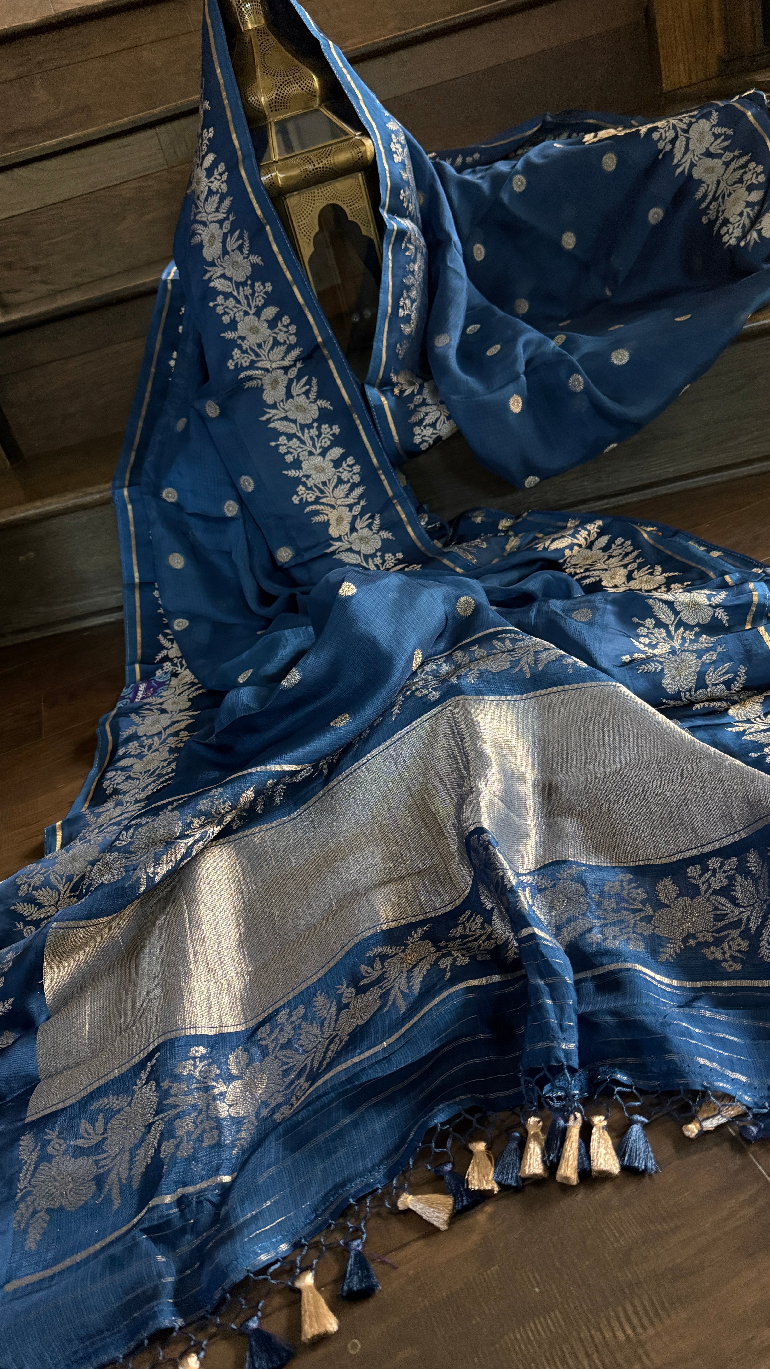Kota Silk Banarasi - Blue