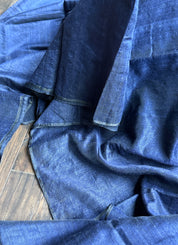 Linen Silk Borderless - Navy Blue