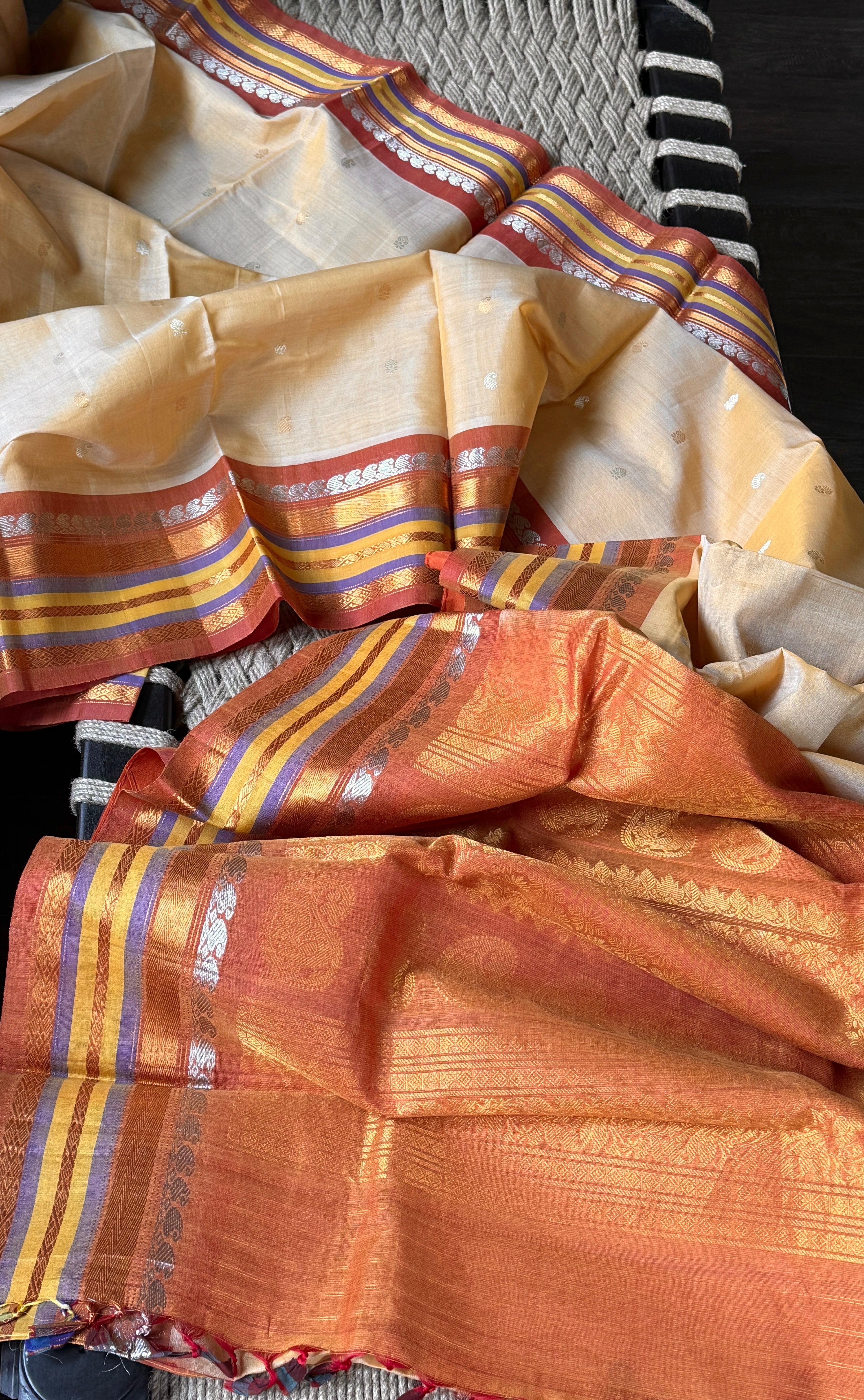 Gadwal SICO - Light Peach Yellow