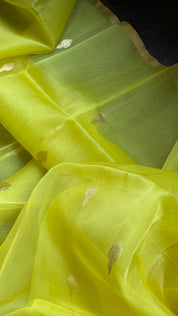 Chanderi Organza Silk - Yellow