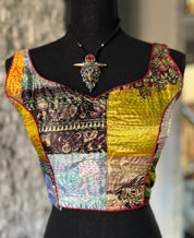 Designer Blouse - Multi Color Kantha 1