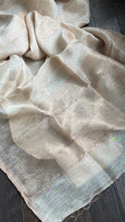 Linen Silk Borderless - Light Peach Dust