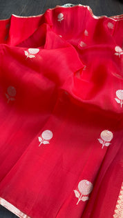 Kora Silk Banarasi - Red