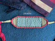 Choker 925 Silver - Gold Kundan Red