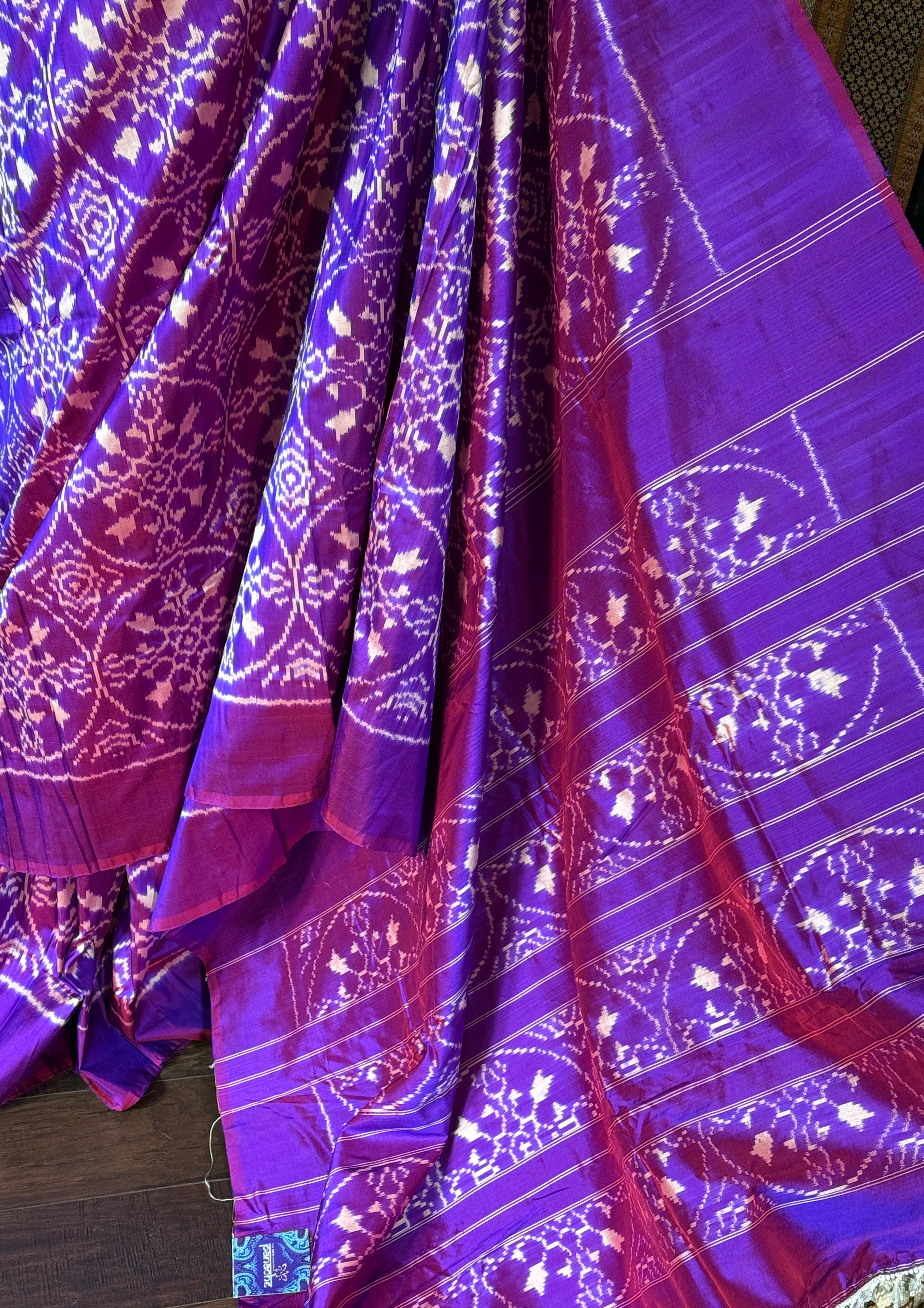 Pure Silk Ikat - Purple Pochampally