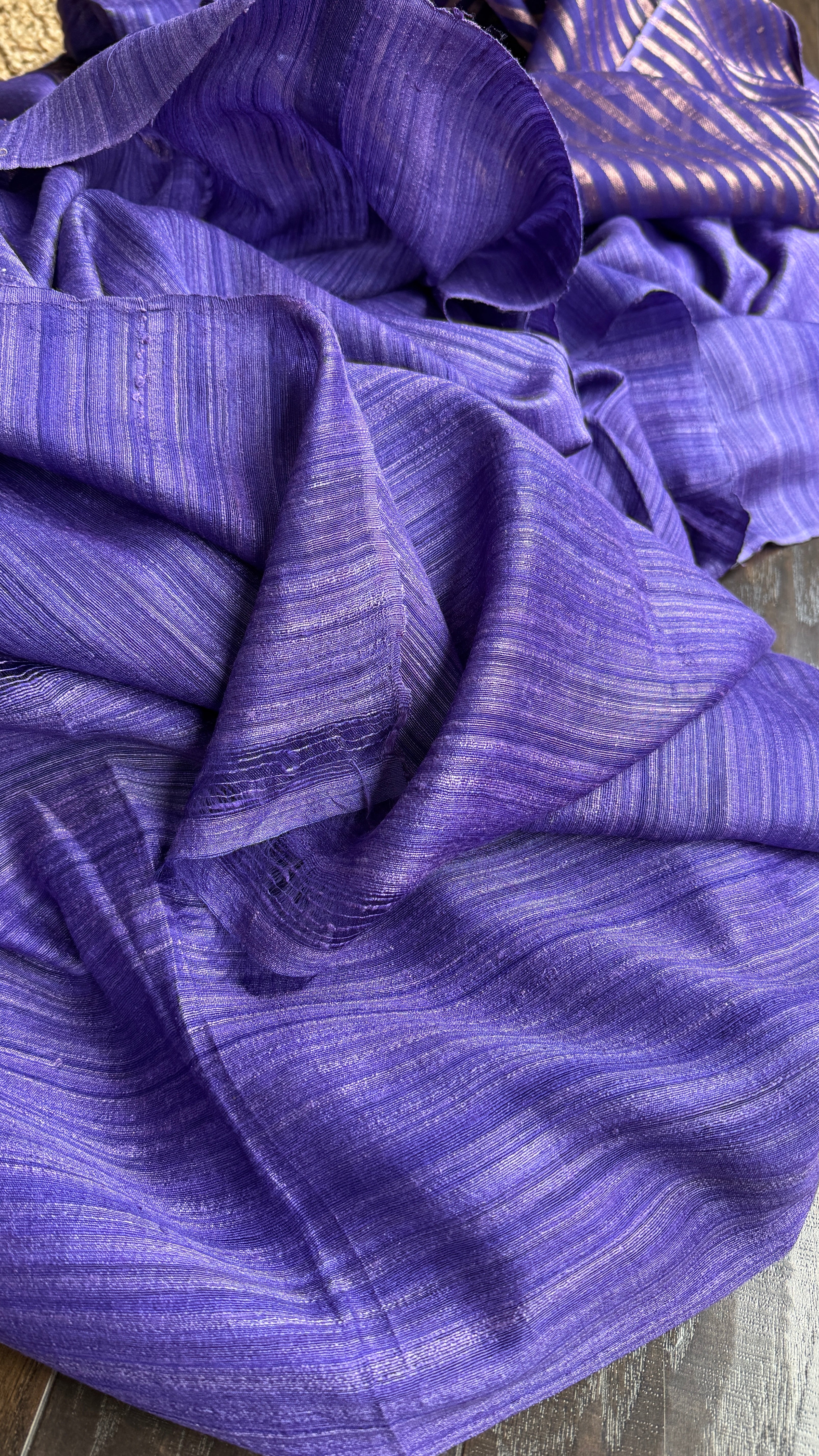 Matka Silk Muslin - Lavender Half Half
