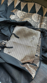 Soft Silk Banaras Saree - Black